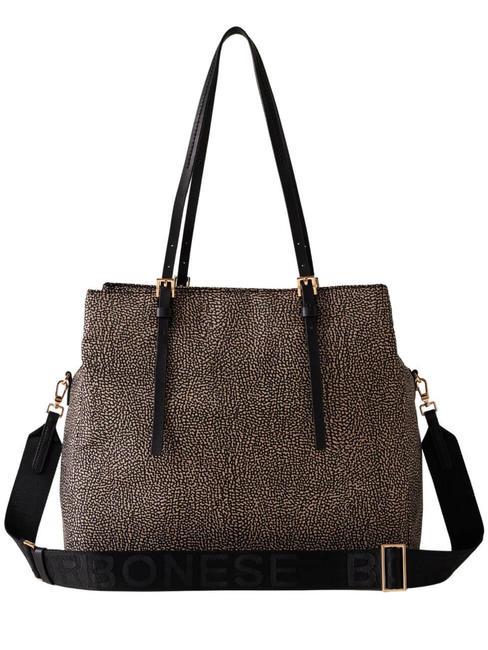 L'ECOLE NYLON  Borsa a spalla, con tracolla OP/NATURALE/NERO - Borse Donna