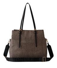 BORBONESE L'ECOLE NYLON  Borsa a spalla, con tracolla OP/NATURALE/NERO - Borse Donna - 3