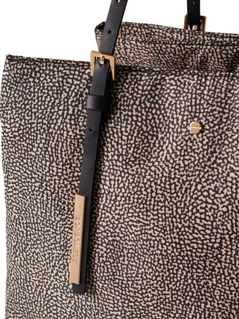 L'ECOLE NYLON  Borsa a spalla, con tracolla OP/NATURALE/NERO - Borse Donna