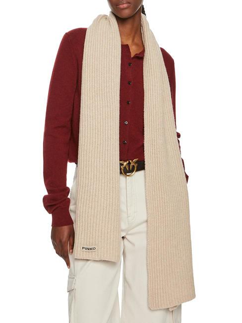 LYKOI  Sciarpa in lana beige - talpa - Sciarpe