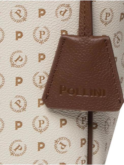 HERITAGE Borsa a spalla, trasformabile avorio/marrone - Borse Donna