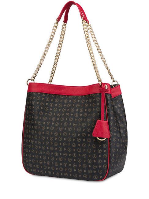 HERITAGE Borsa a spalla, trasformabile nero lacca - Borse Donna