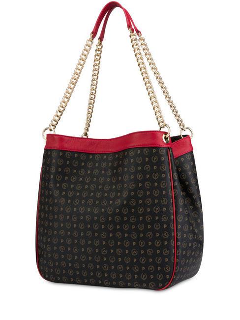 HERITAGE Borsa a spalla, trasformabile nero lacca - Borse Donna