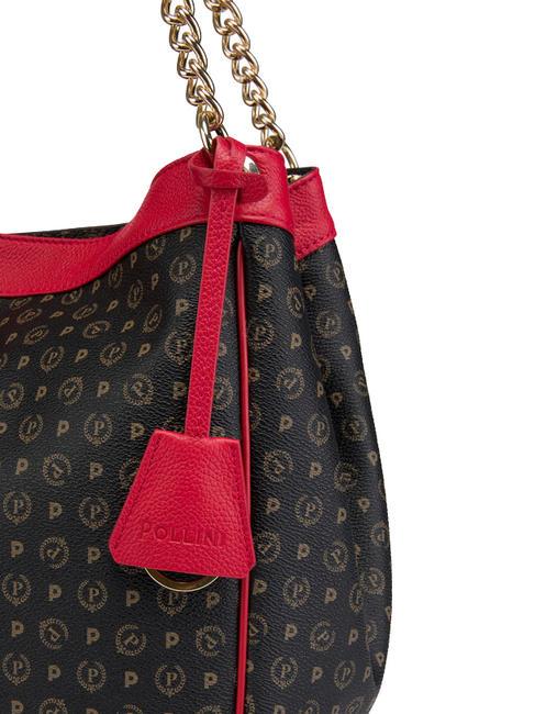 HERITAGE Borsa a spalla, trasformabile nero lacca - Borse Donna