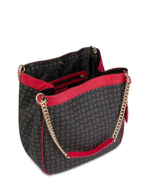 HERITAGE Borsa a spalla, trasformabile nero lacca - Borse Donna