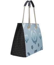 POLLINI HERITAGE  Shopping bag con doppio manico azzurro / nero - Borse Donna - 3
