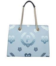 POLLINI HERITAGE  Shopping bag con doppio manico azzurro / nero - Borse Donna - 4