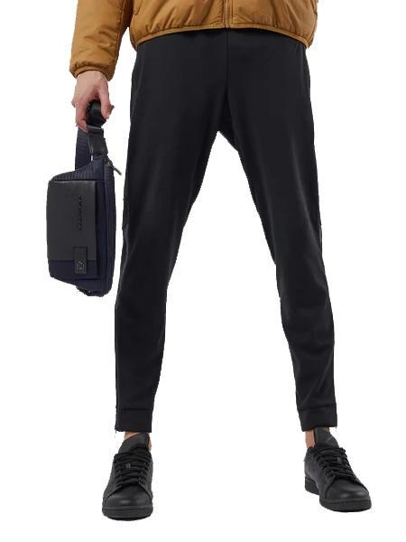 BRIEF 2 Marsupio in pelle e tessuto blu - Marsupi