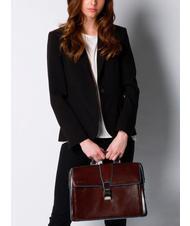 PIQUADRO BLUE SQUARE  Doctor Bag in pelle mogano - Cartelle Lavoro - 4