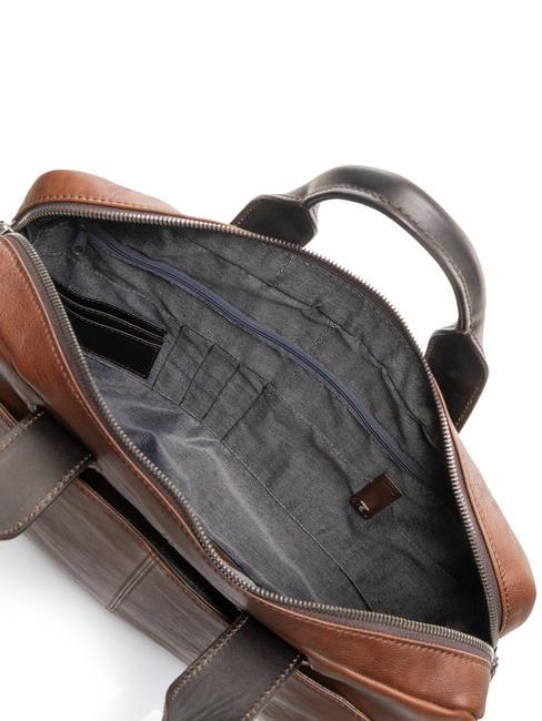 CAMPIONARIO - PYRAMID Cartella in pelle, porta pc 15" MARRONE - Cartelle Lavoro
