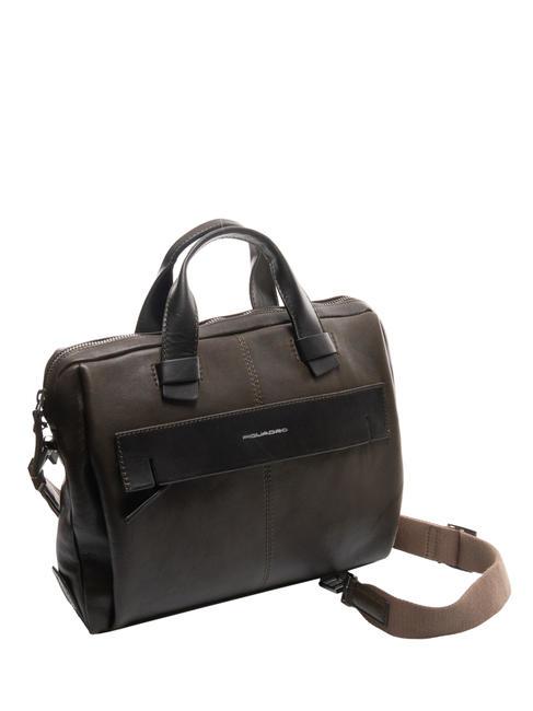 CAMPIONARIO - PYRAMID Cartella in pelle porta pc 14" VERDE - Cartelle Lavoro