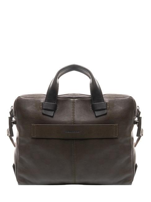 CAMPIONARIO - PYRAMID Cartella in pelle porta pc 14" VERDE - Cartelle Lavoro