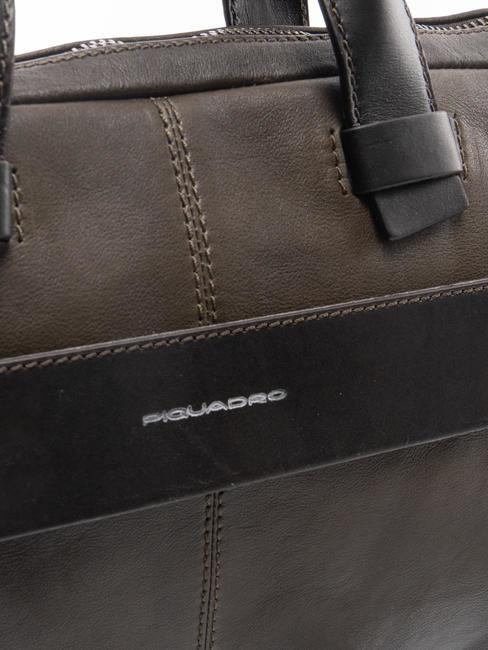 CAMPIONARIO - PYRAMID Cartella in pelle porta pc 14" VERDE - Cartelle Lavoro