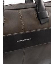 PIQUADRO CAMPIONARIO - PYRAMID Cartella in pelle porta pc 14" VERDE - Cartelle Lavoro - 4