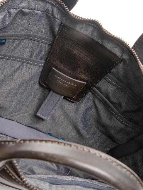 CAMPIONARIO - PYRAMID Cartella in pelle porta pc 14" VERDE - Cartelle Lavoro