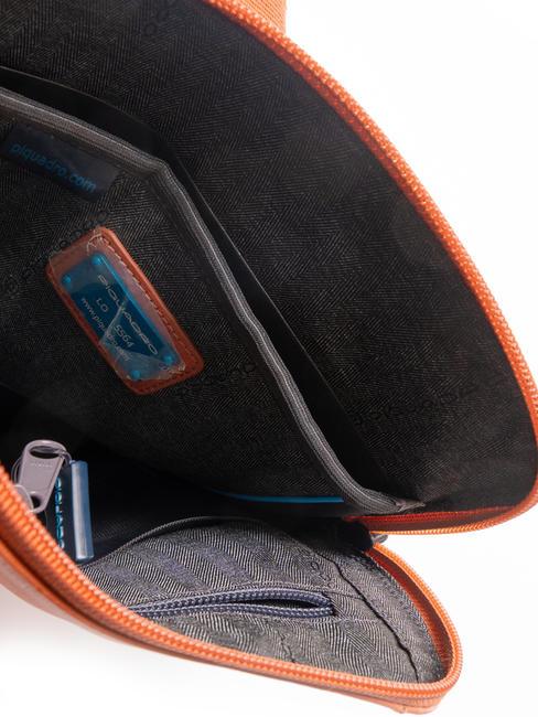 CAMPIONARIO - X18 Borsello in pelle arancio2 - Tracolle Uomo