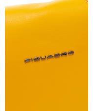 PIQUADRO CAMPIONARIO - MUSE Mini bag a spalla in pelle con tracolla Giallo - Borse Donna - 3
