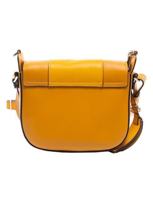 CAMPIONARIO - MUSE Mini bag a spalla in pelle con tracolla Giallo - Borse Donna