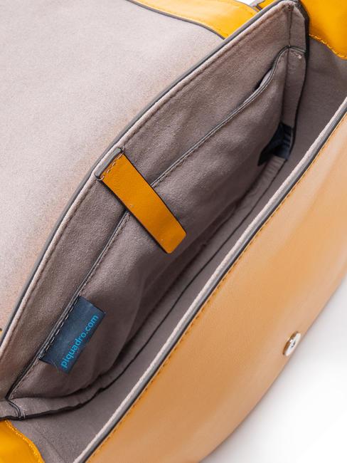 CAMPIONARIO - MUSE Mini bag a spalla in pelle con tracolla Giallo - Borse Donna