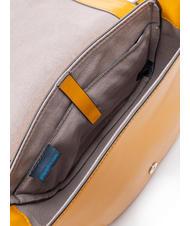 PIQUADRO CAMPIONARIO - MUSE Mini bag a spalla in pelle con tracolla Giallo - Borse Donna - 6