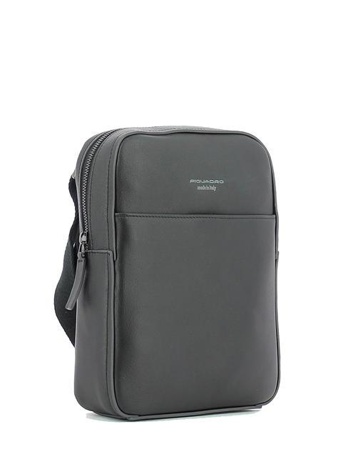 CAMPIONARIO - DAVID Borsello porta iPad, in pelle nero - Tracolle Uomo