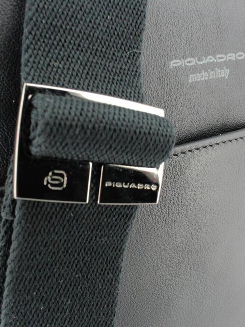 CAMPIONARIO - DAVID Borsello porta iPad, in pelle nero - Tracolle Uomo