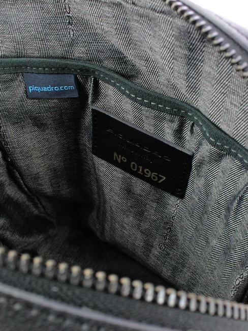 CAMPIONARIO - DAVID Borsello porta iPad, in pelle nero - Tracolle Uomo