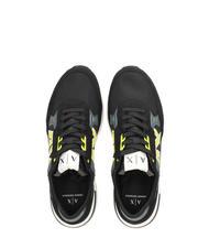 ARMANI EXCHANGE DUSSELDORF Sneakers Uomo black+grey+yellow - Scarpe Uomo - 4