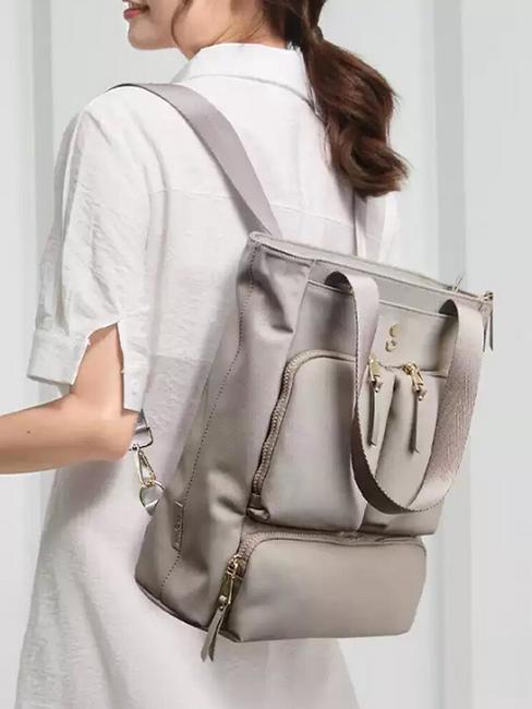 PURIST -BUCKET  Zaino / Vertical Shopper grey/khaki - Borse Donna