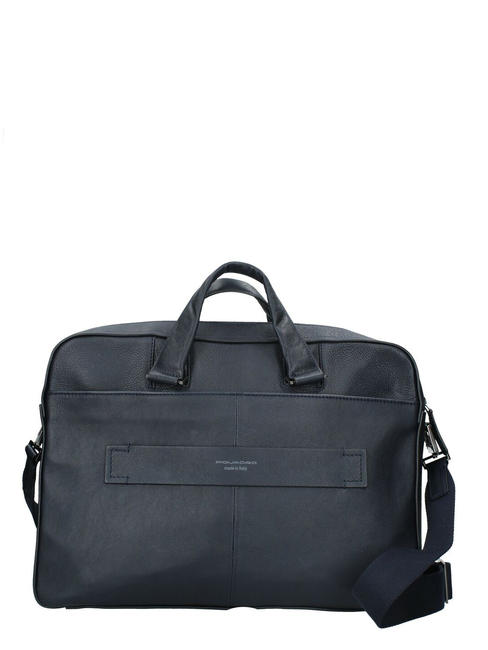CAMPIONARIO - DAVID Cartella porta PC 15,6", in pelle blu - Cartelle Lavoro