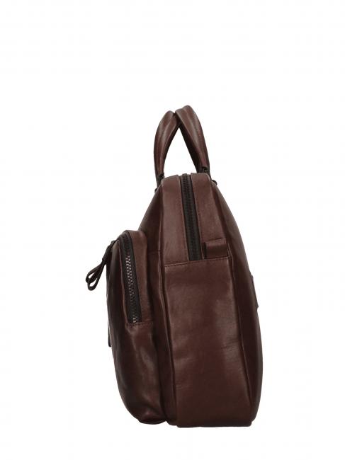 CAMPIONARIO - HARPER Cartella porta PC 15,6", in pelle moro - Cartelle Lavoro