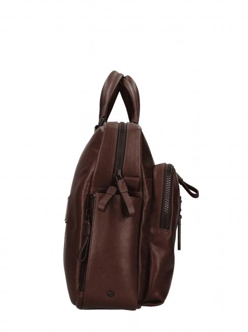 CAMPIONARIO - HARPER Cartella porta PC 15,6", in pelle moro - Cartelle Lavoro