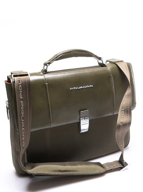 CAMPIONARIO - LINK 2 Cartella porta PC 13", espandibile verde - Cartelle Lavoro