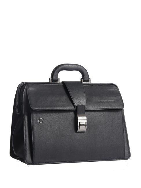 CAMPIONARIO - BLACK SQUARE Doctor Bag in pelle, porta PC 13" nero - Cartelle Lavoro