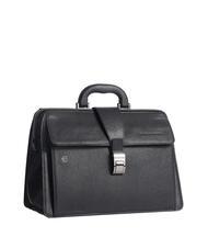 PIQUADRO CAMPIONARIO - BLACK SQUARE Doctor Bag in pelle, porta PC 13" nero - Cartelle Lavoro - 2