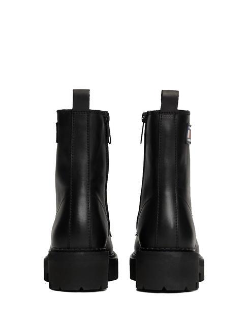 TOMMY JEANS Urban Lace Up Stivaletti in pelle NERO - Scarpe Donna