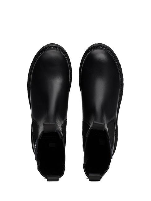 TOMMY JEANS Urban Chelsea Stivaletti in pelle NERO - Scarpe Donna
