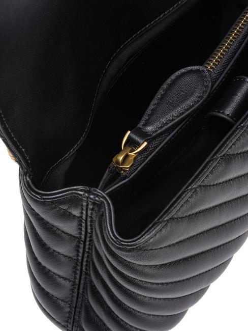 LOVE LADY PUFF Mini Bag a mano, con tracolla nero-antique gold - Borse Donna