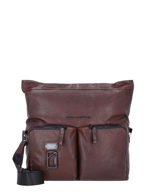 CAMPIONARIO - HARPER  Messenger porta PC 13", in pelle MORO - Cartelle Lavoro
