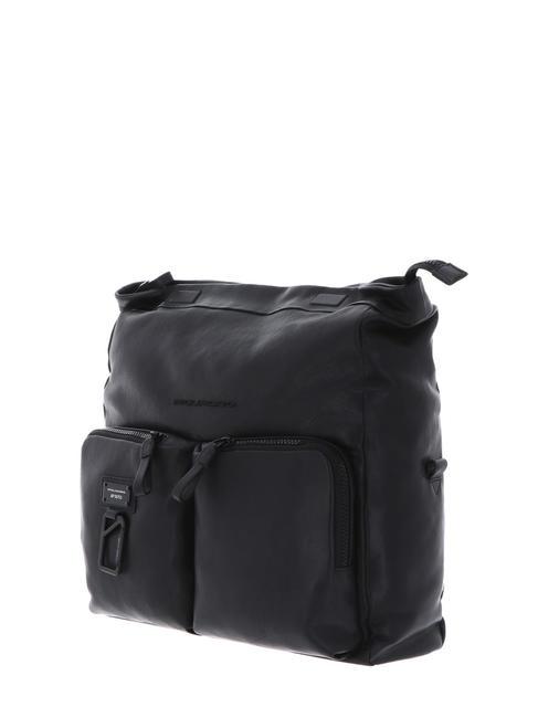 CAMPIONARIO - HARPER  Messenger porta PC 13", in pelle Nero - Cartelle Lavoro