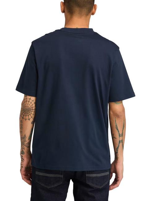 EMBROIDERY TONAL T-shirt in cotone dark sapphire - T-shirt Uomo