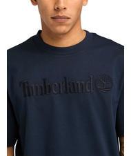 TIMBERLAND EMBROIDERY TONAL T-shirt in cotone dark sapphire - T-shirt Uomo - 3