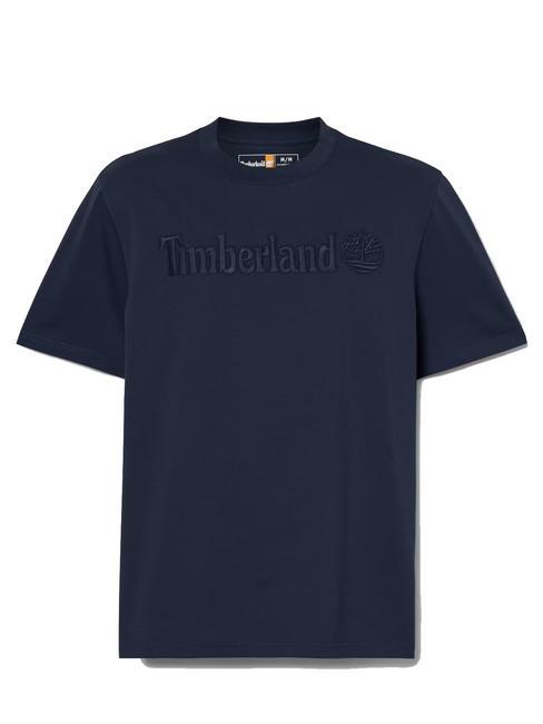 EMBROIDERY TONAL T-shirt in cotone dark sapphire - T-shirt Uomo