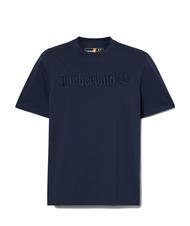 TIMBERLAND EMBROIDERY TONAL T-shirt in cotone dark sapphire - T-shirt Uomo - 4