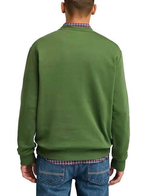 EMBROIDERY TONAL Felpa girocollo black/forestgreen - Felpe Uomo