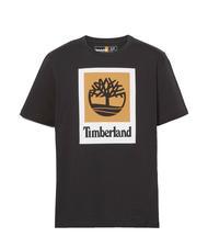 TIMBERLAND STACK LOGO T-shirt in cotone NERO - T-shirt Uomo - 4
