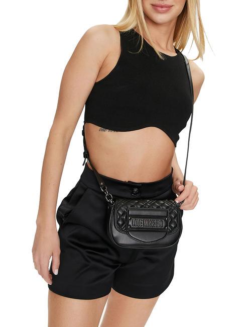 QUILTED TAB  Mini Bag a tracolla Nero - Borse Donna