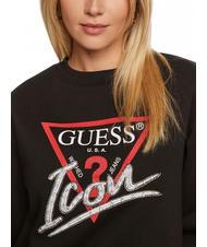 GUESS ICON Felpa girocollo jetbla - Felpe Donna - 3