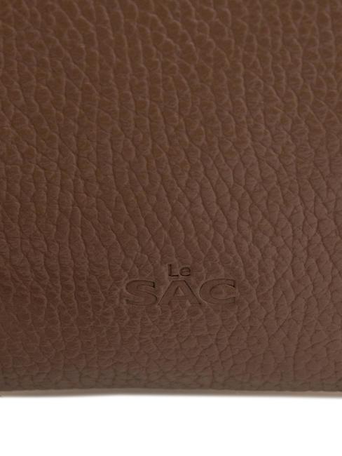 ROBERTA Pochette in pelle dollaro taupe - Borse Donna