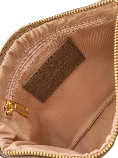 ROBERTA Pochette in pelle dollaro taupe - Borse Donna